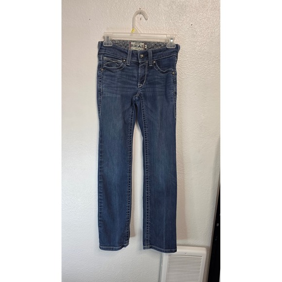 Ariat Denim - Ariat REAL Denim Straight Leg Jeans Womens 25S Blue Excellent